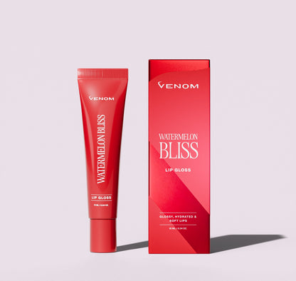 Venom Vibrant Hydrating Lip Gloss: Long-Lasting Shine, Non-Sticky Fruit Flavours